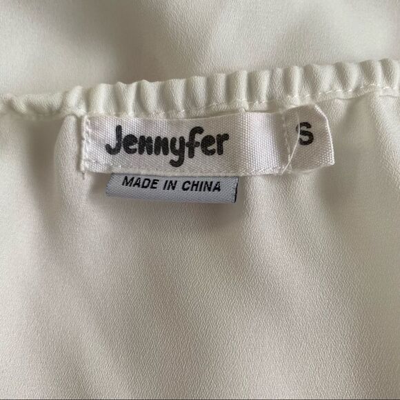 Jennyfer Ivory Wrap Front Cami, Size S - Picture 4 of 7
